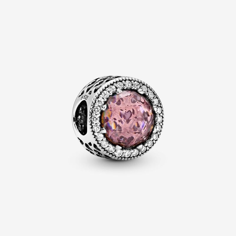 آویز دستبند نقره زنانه پاندورا مدل sparkling rose